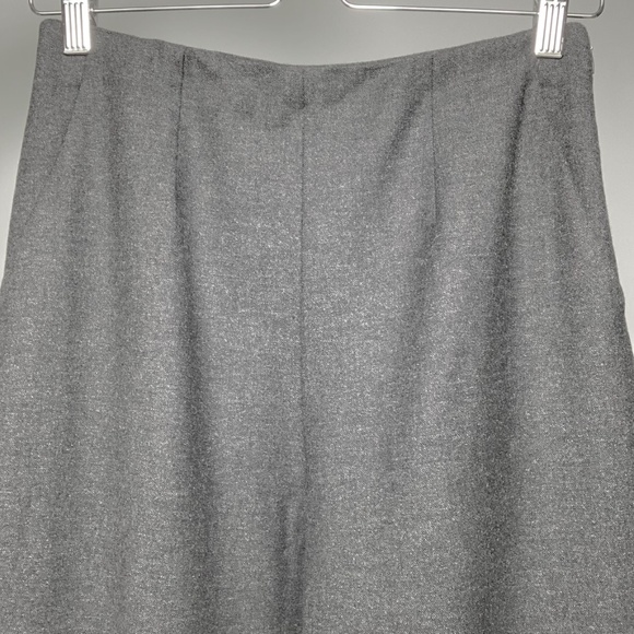 Fendi Wool Graphite Jacket High Rise Wide Leg Pants Suite Size M - Picture 10 of 11